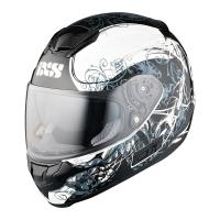 IXS Мотошлем HX 215 Curl Черный/Белый в Москве
