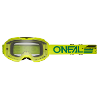 Oneal Маска кроссовая B-10 Solid V.24, желтый, прозрачные линзы Antifog, с защитой от уф лучей в Москве